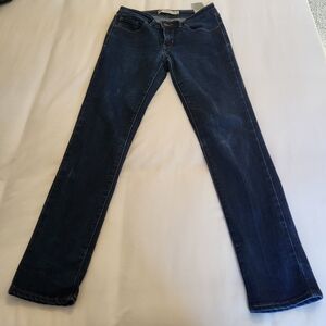 Levis Mid Rise Skinny Jean Dark Wash Stetch Denim Size 4